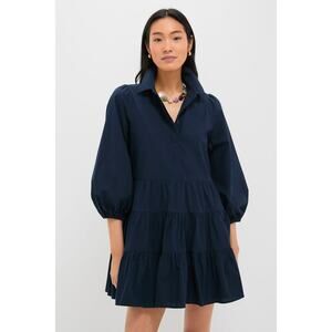 POMANDER PLACE Navy Mabel Mini Dress Size L NWT Retail $128 Tuckernuck
